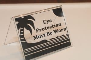 Tent Black (Eye Protection Worn)