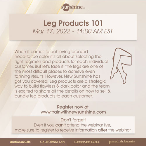 NSS Live Webinar-Leg Products 101