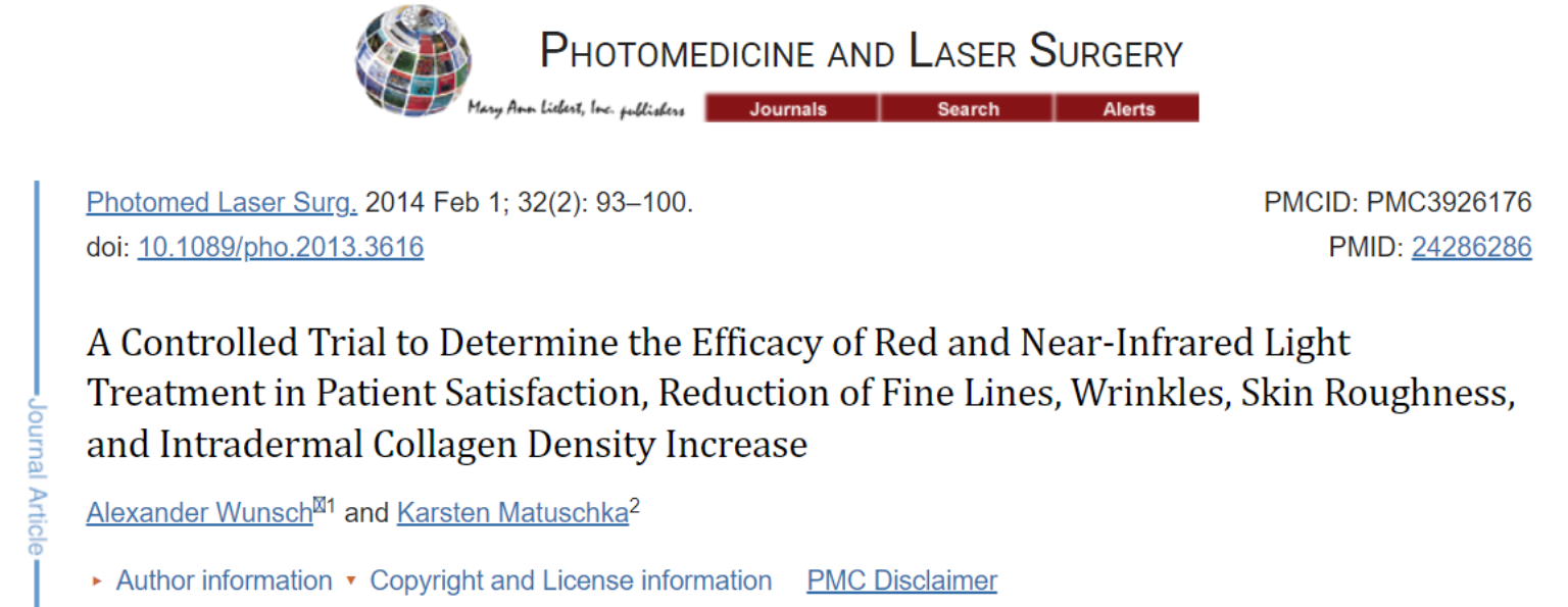 A CONTROLLED TRIAL TO DETERMINE EFFICACY OF RED & NEAR INFRARED LIGHT TREATMENT