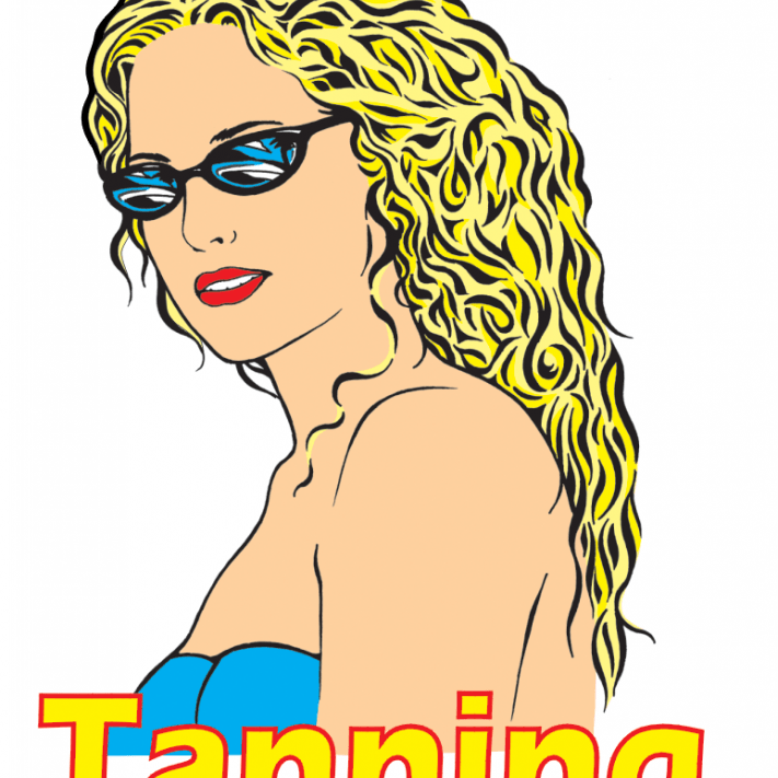 Tanning with Girl 36 X 25